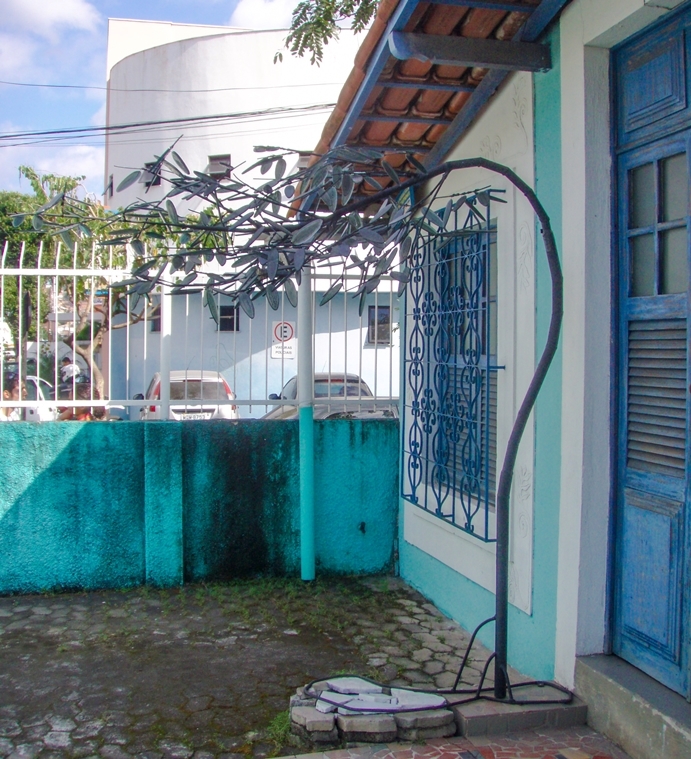 Bambu de aço e vidro