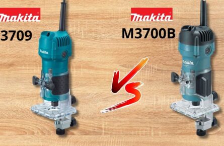 Diferença entre Tupias Makita 3709 e M3700B